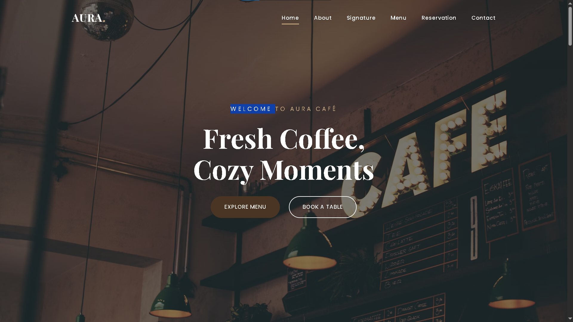 Coffee Website
