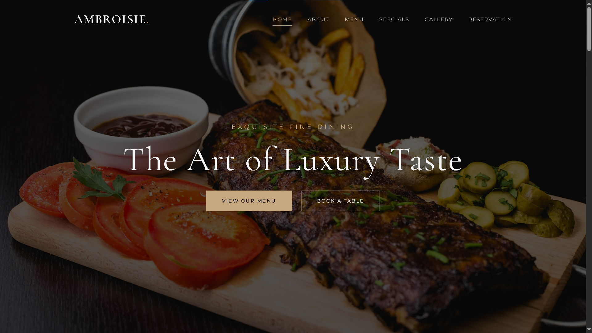 Restaurant Website
